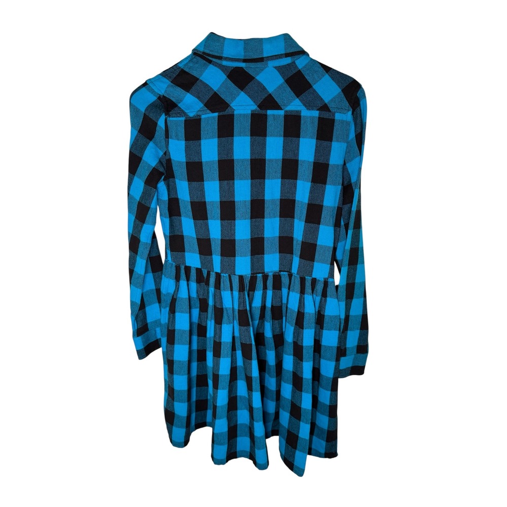 Polo Ralph Lauren Girls Size 16 Buffalo Plaid‎ Flannel Shirt Dress - Picture 3 of 5